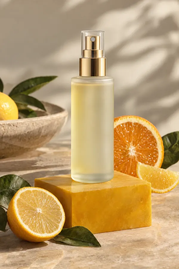 Skincare photo made for the Citrine Mist concept