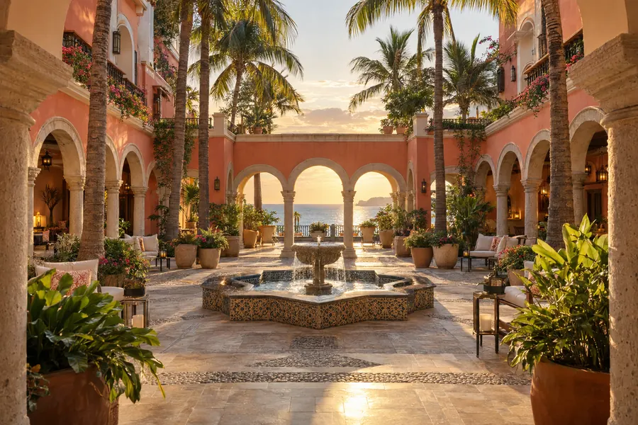 Courtyard photo made for the Palacio del Caribe concept