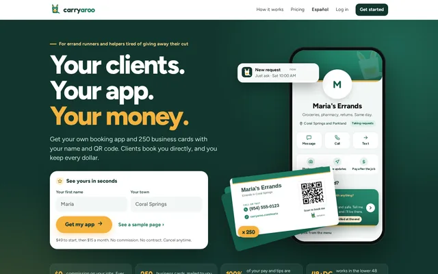 Carryaroo homepage