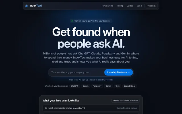 IndexToAI homepage